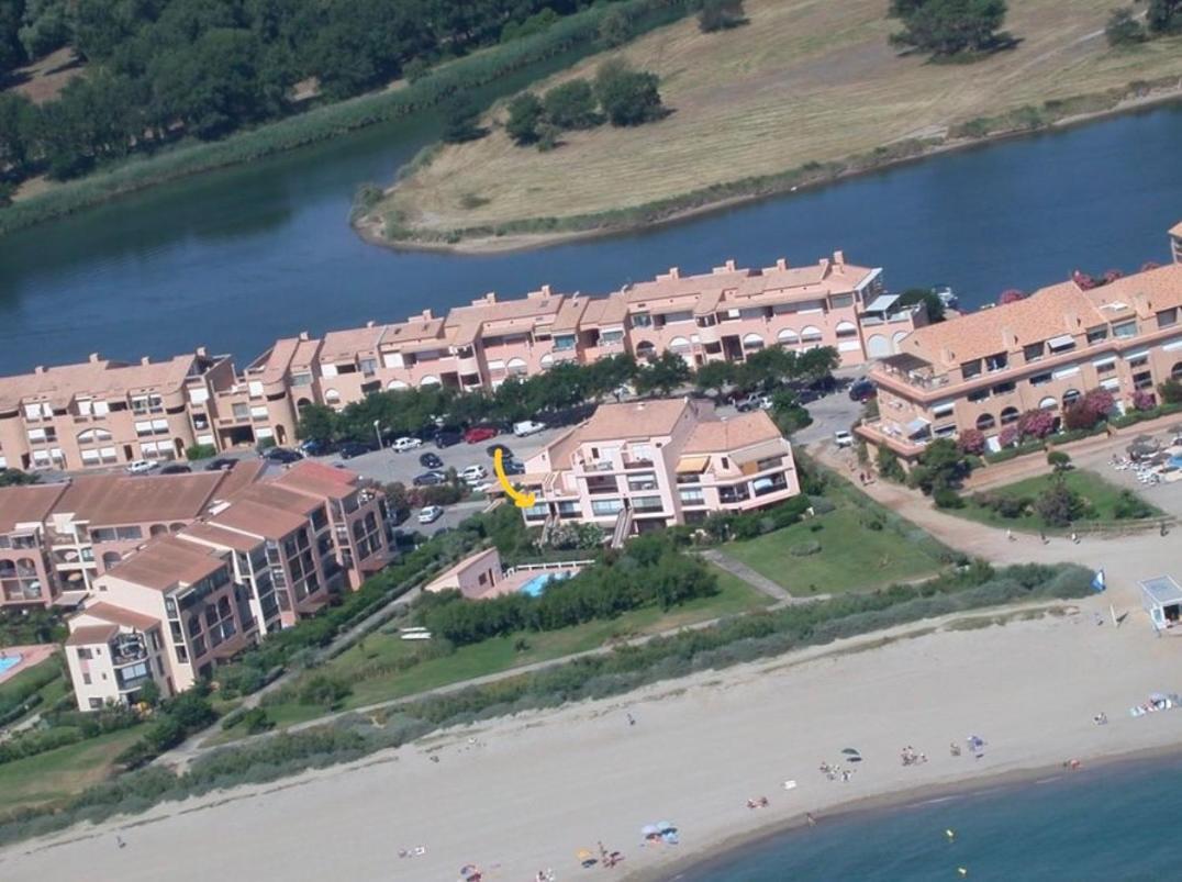Appartement Entre La Lagune Et La Mer Avec Piscine, Direct Plage, Vue Partielle Mer Saint-Cyprien  Buitenkant foto