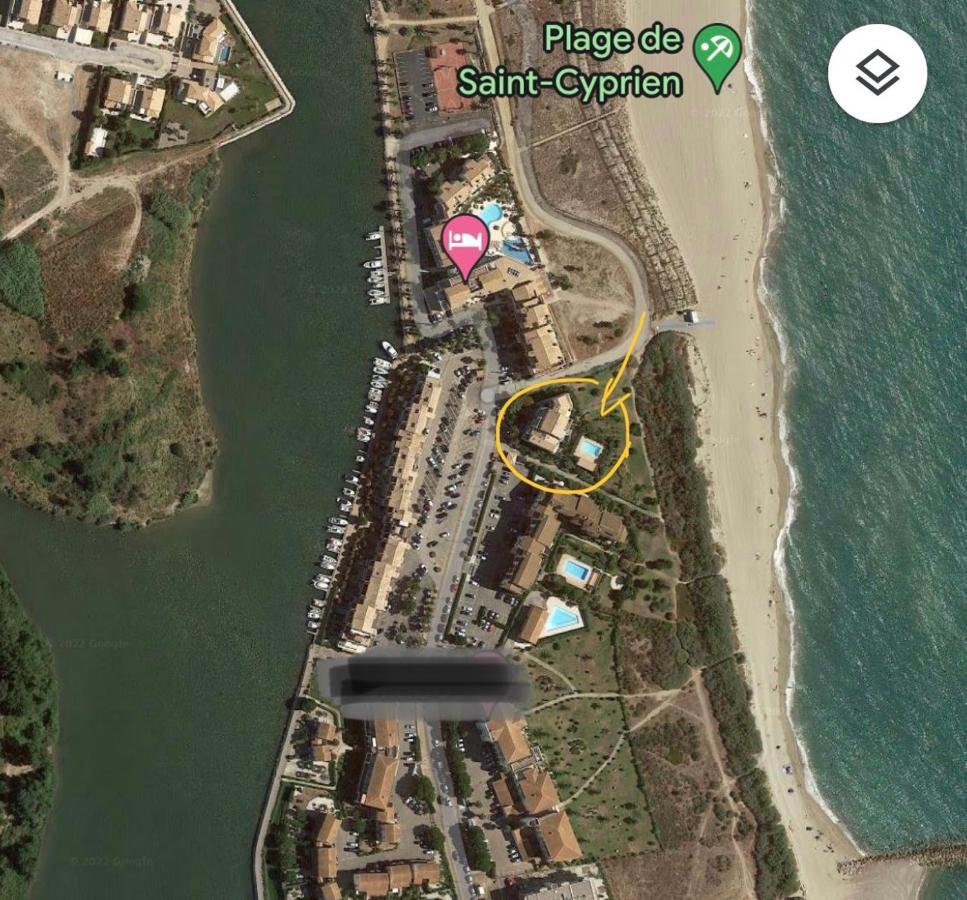Appartement Entre La Lagune Et La Mer Avec Piscine, Direct Plage, Vue Partielle Mer Saint-Cyprien  Buitenkant foto